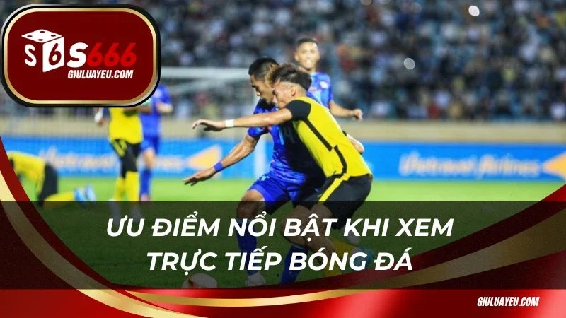 Ưu điểm nổi bật khi xem trực tiếp bóng đá tại nhà cái